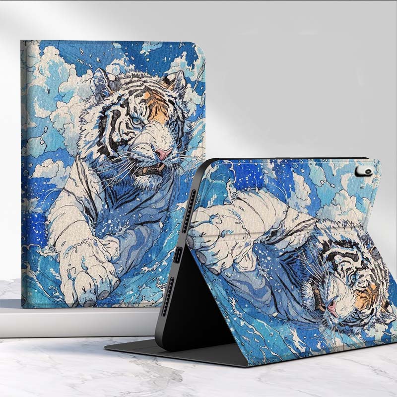 Tablet A9 Accessories - Tiger flowers For Samsung Galaxy Tab