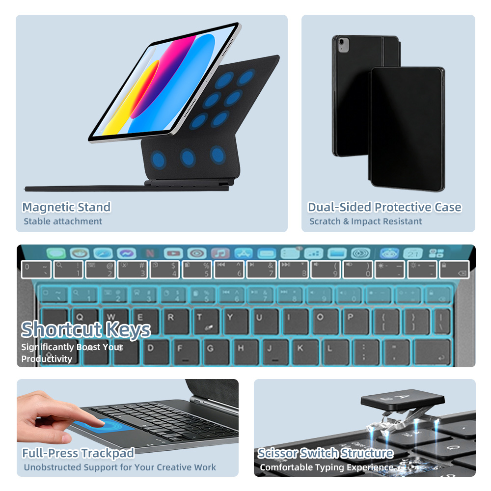 2026 Magic Keyboard with Bluet - Magnetic Case Smart recensie en prijs