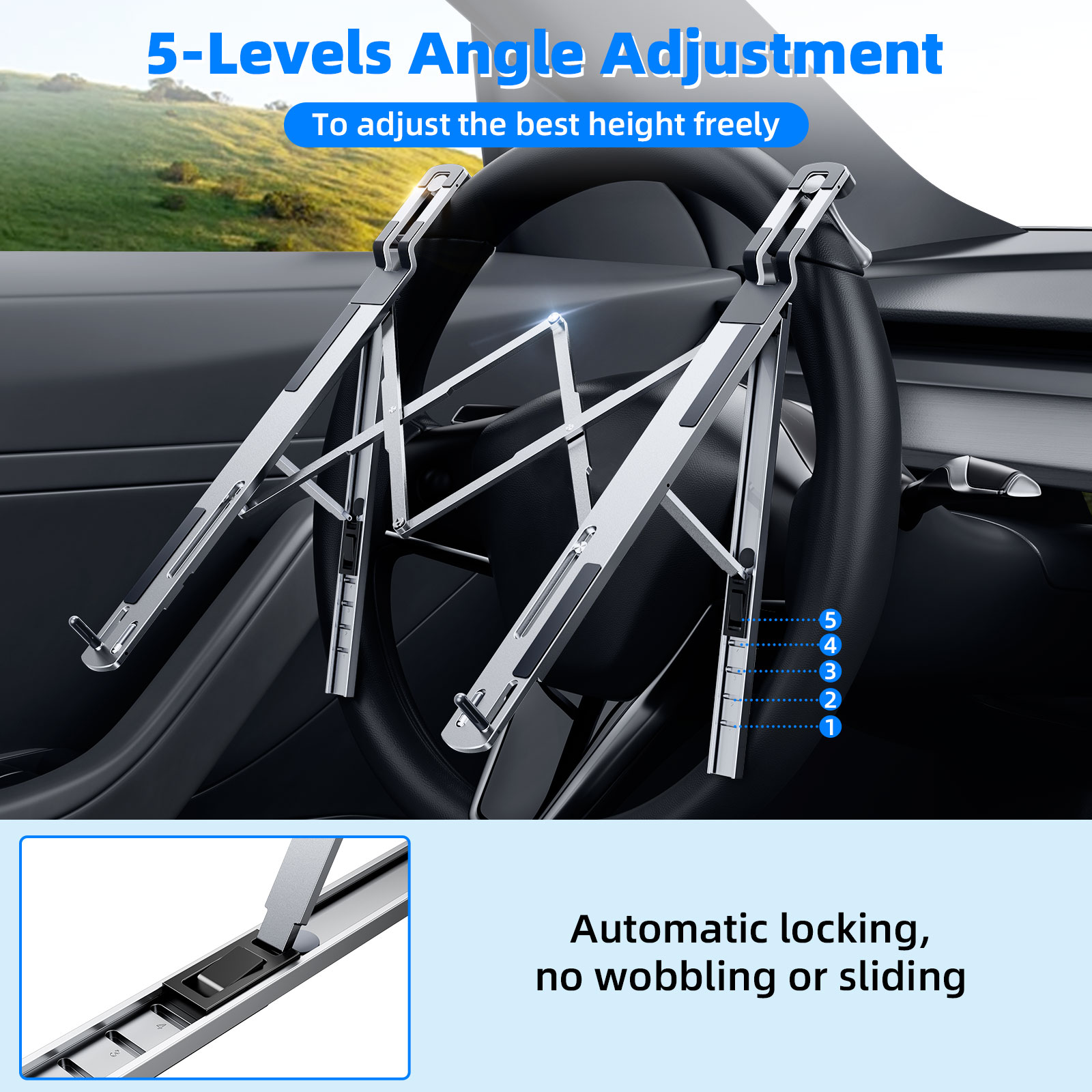 Eary Car Laptop Mount Steering - Tesla Tablet Accessories recensie en prijs
