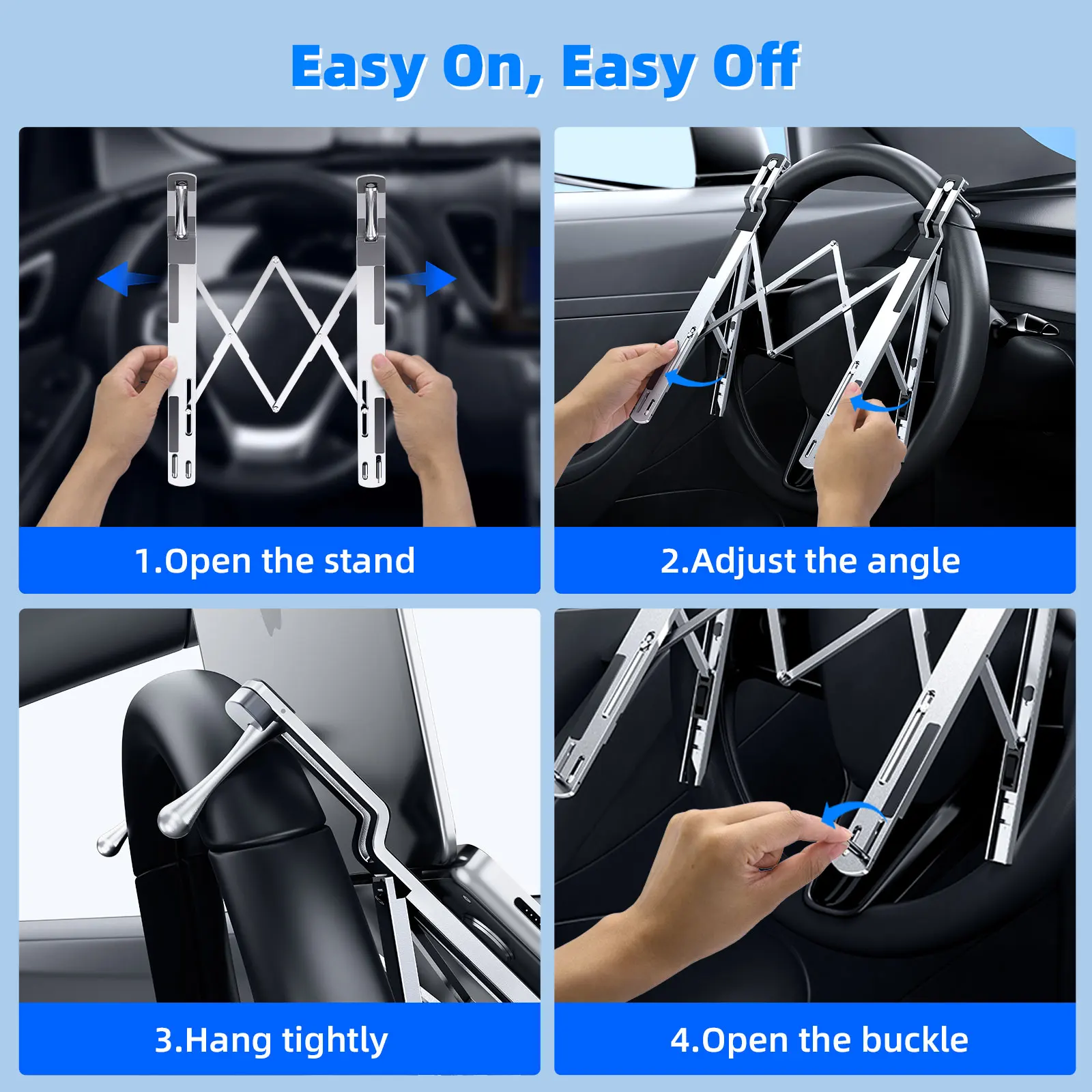 Eary Car Laptop Mount Steering - Tesla Tablet Accessories recensie en prijs