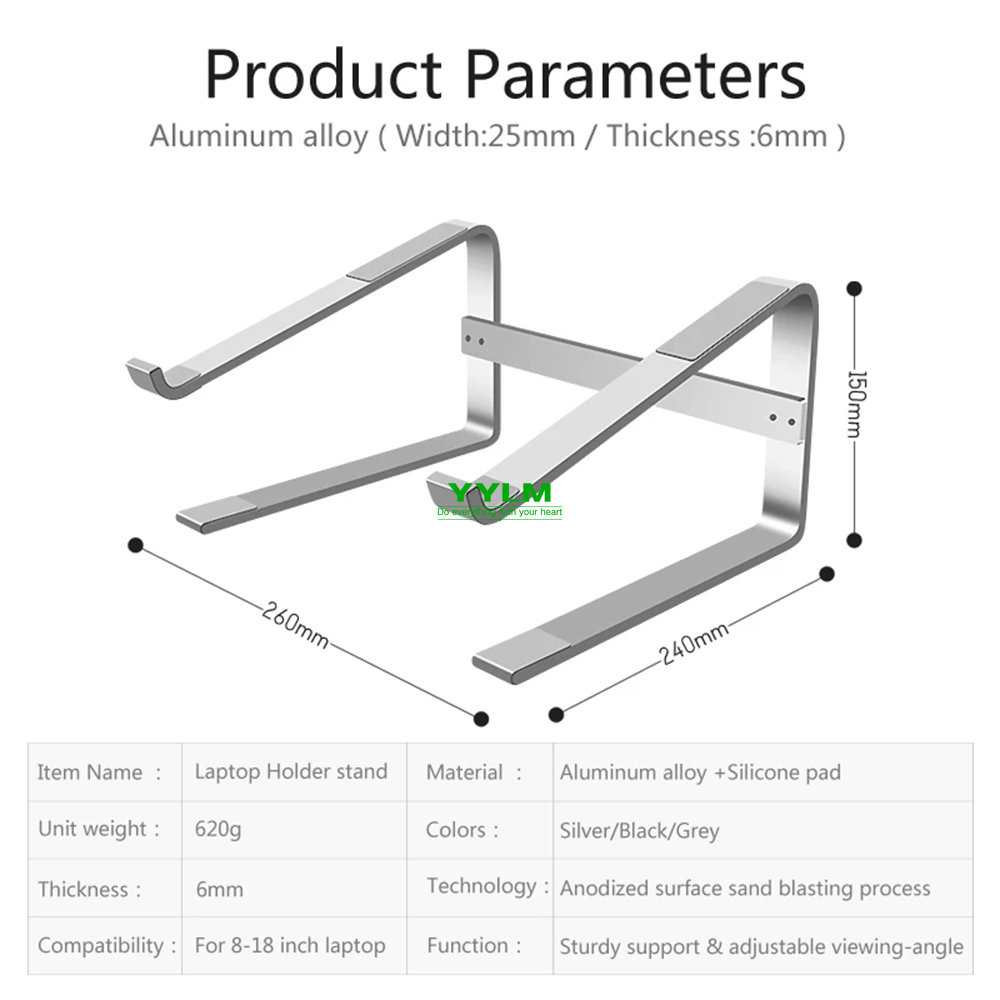 Aluminum Laptop Stand Notebook - Tablet Ipad Accessories recensie en prijs