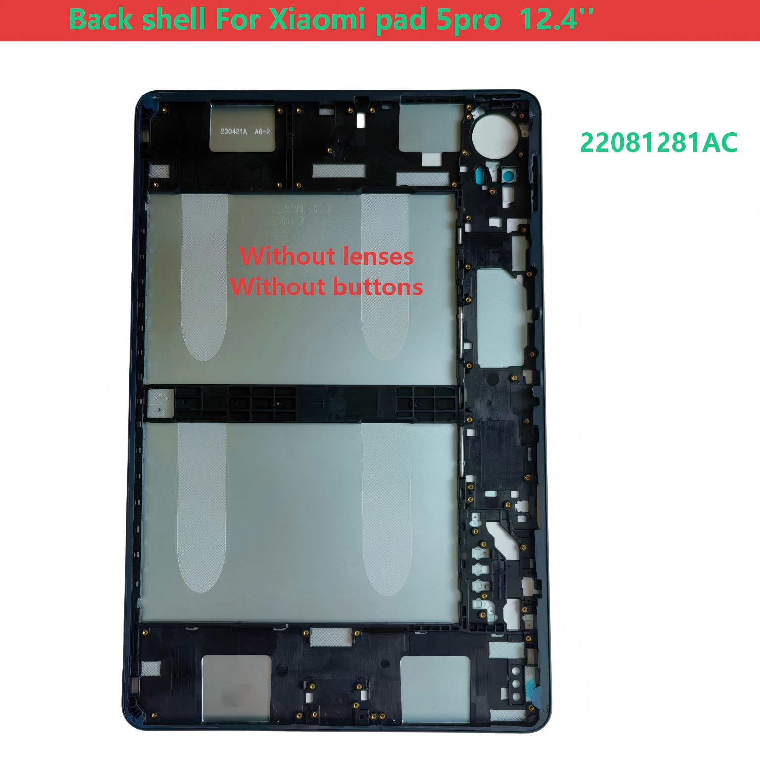 12'.4' Back shell For Xiaomi P - Xiaomi Tablet Accessories recensie en prijs