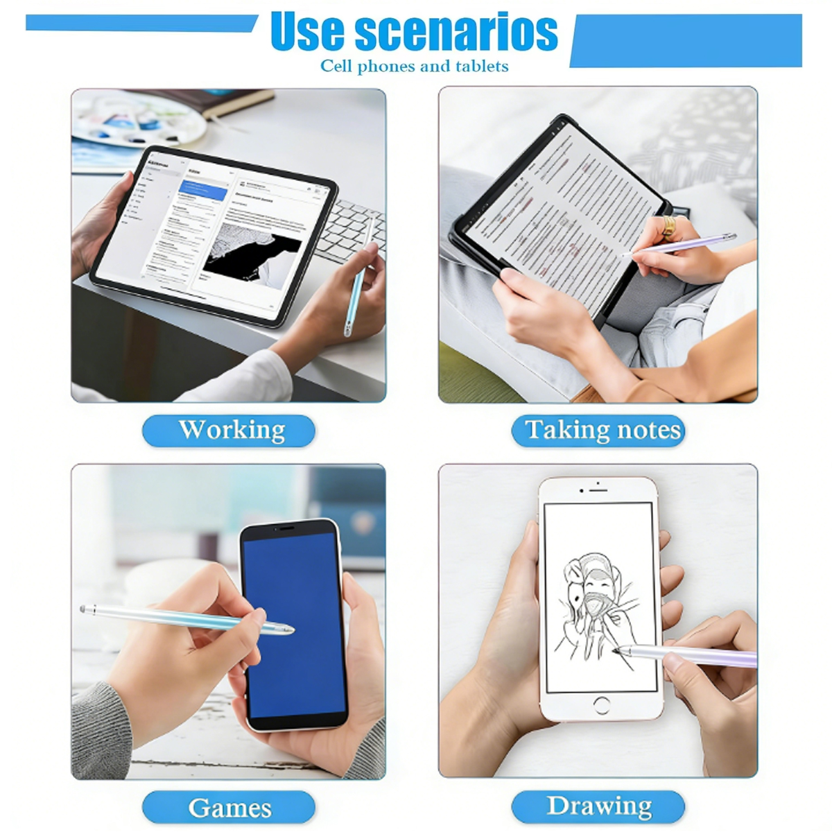 Graduated Color Silver Fiber T - Tablet Drawing Accessories recensie en prijs