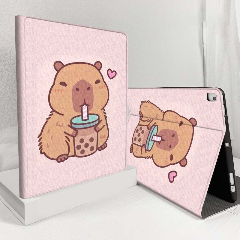 Cartoon Capybara Bubble Tea Fo - Tablet A9 Accessories recensie en prijs