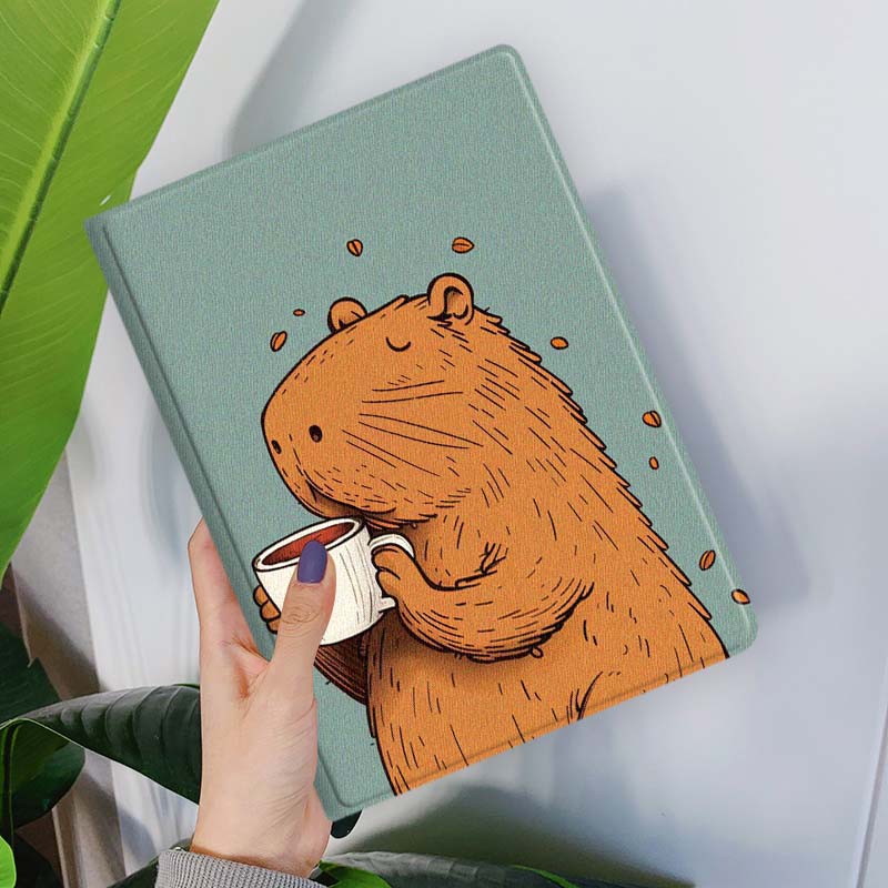 Cartoon Capybara Bubble Tea Fo - Tablet A9 Accessories recensie en prijs