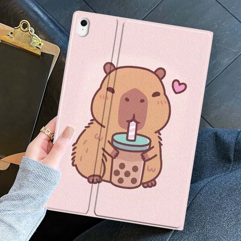 Cartoon Capybara Bubble Tea Fo - Tablet A9 Accessories recensie en prijs