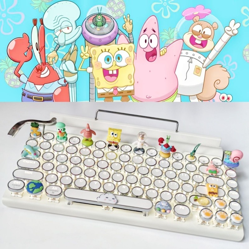 Retro SpongeBo Mechanical Keyb - Tablet Ipad Accessories recensie en prijs