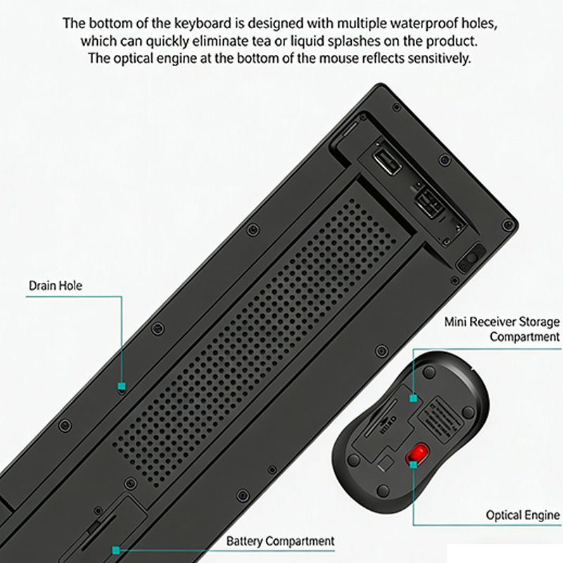 2.4GHz Wireless Keyboard Mouse - Tablet Accessories Set recensie en prijs