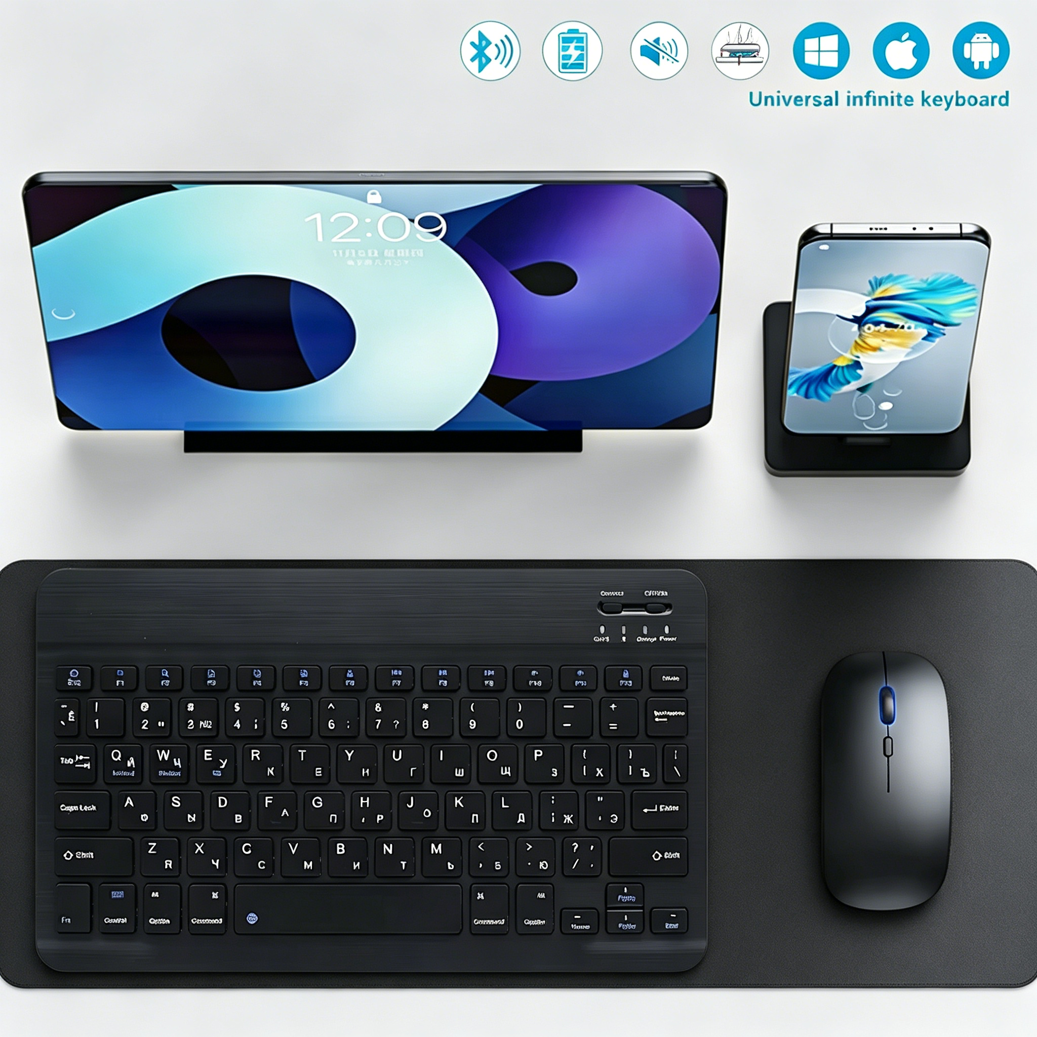 Bluetooth Wireless Keyboard Mo - Tablet Ipad Accessories recensie en prijs