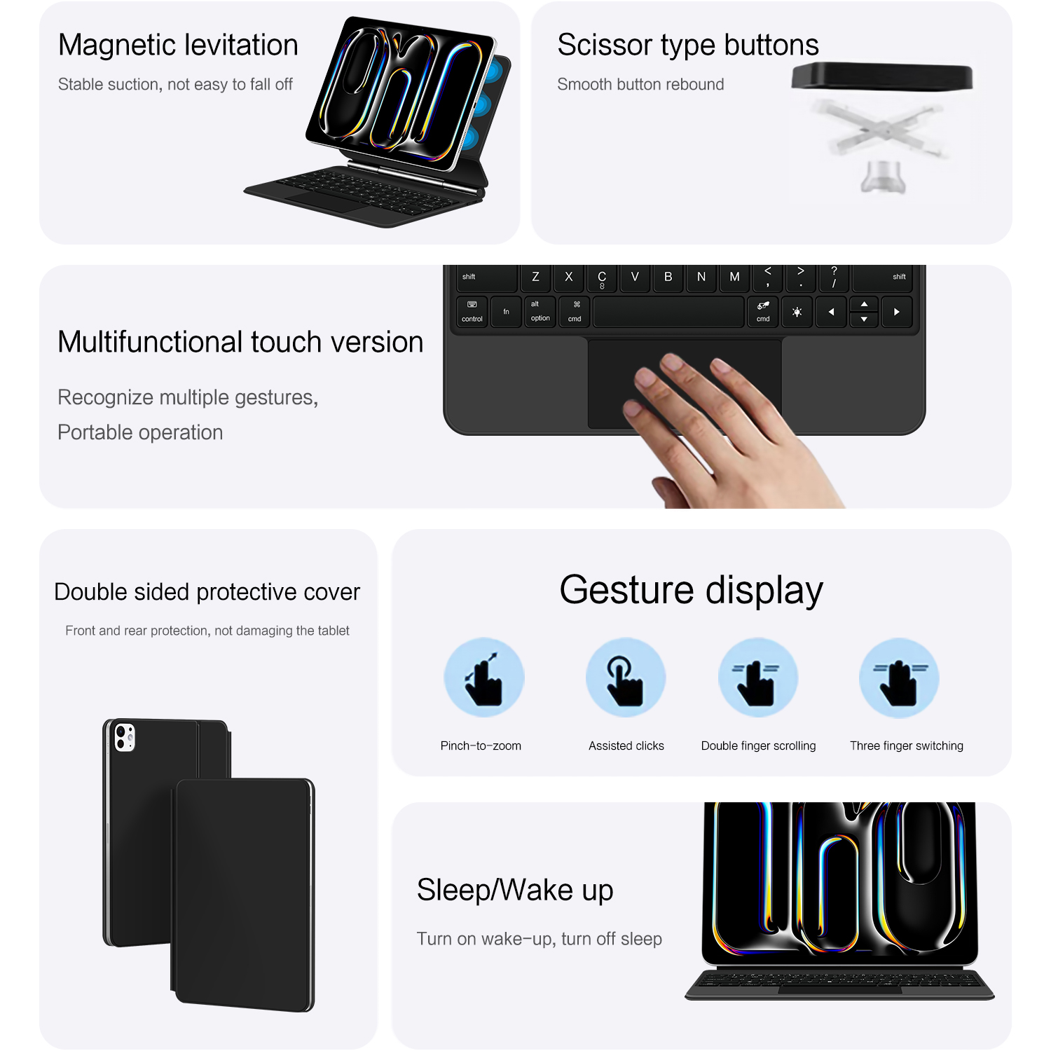 AJIUYU Magnetic Magic Keyboard - Magnetic Case Smart recensie en prijs