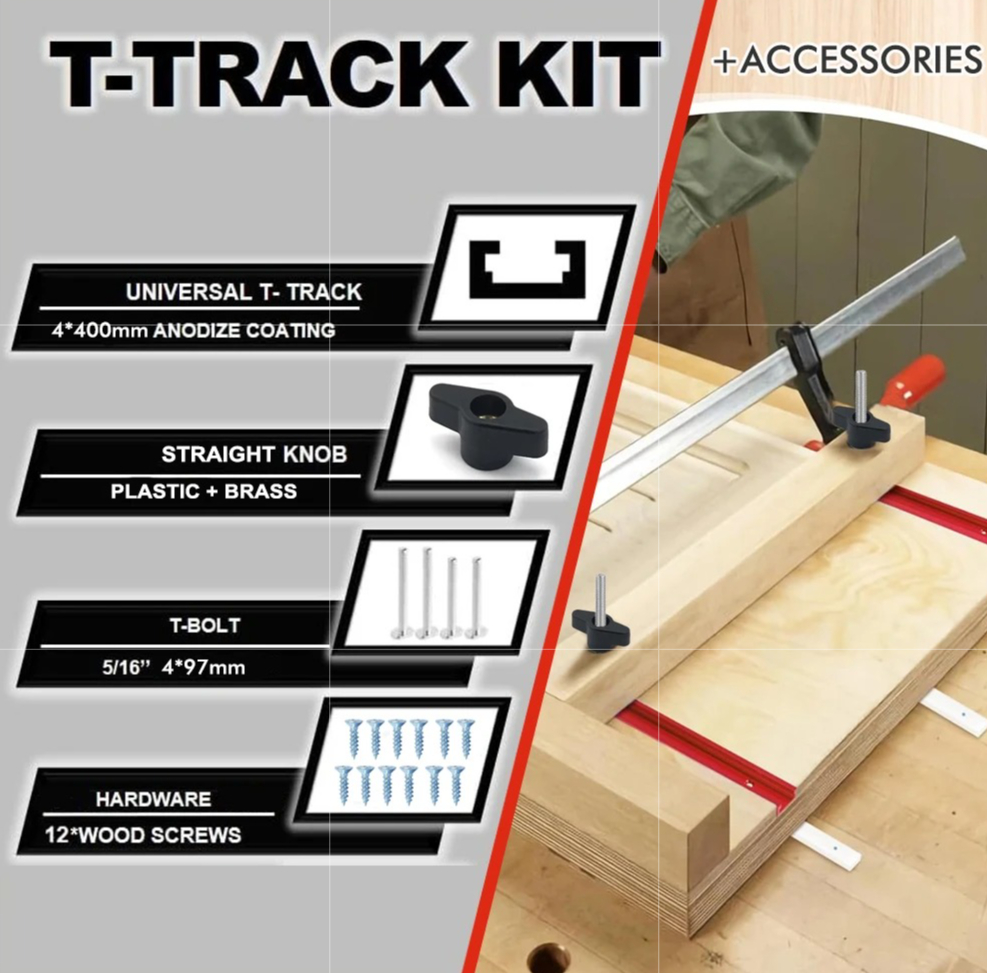 19# T-Track Kit for Router Tab - Tablet Accessories Set recensie en prijs