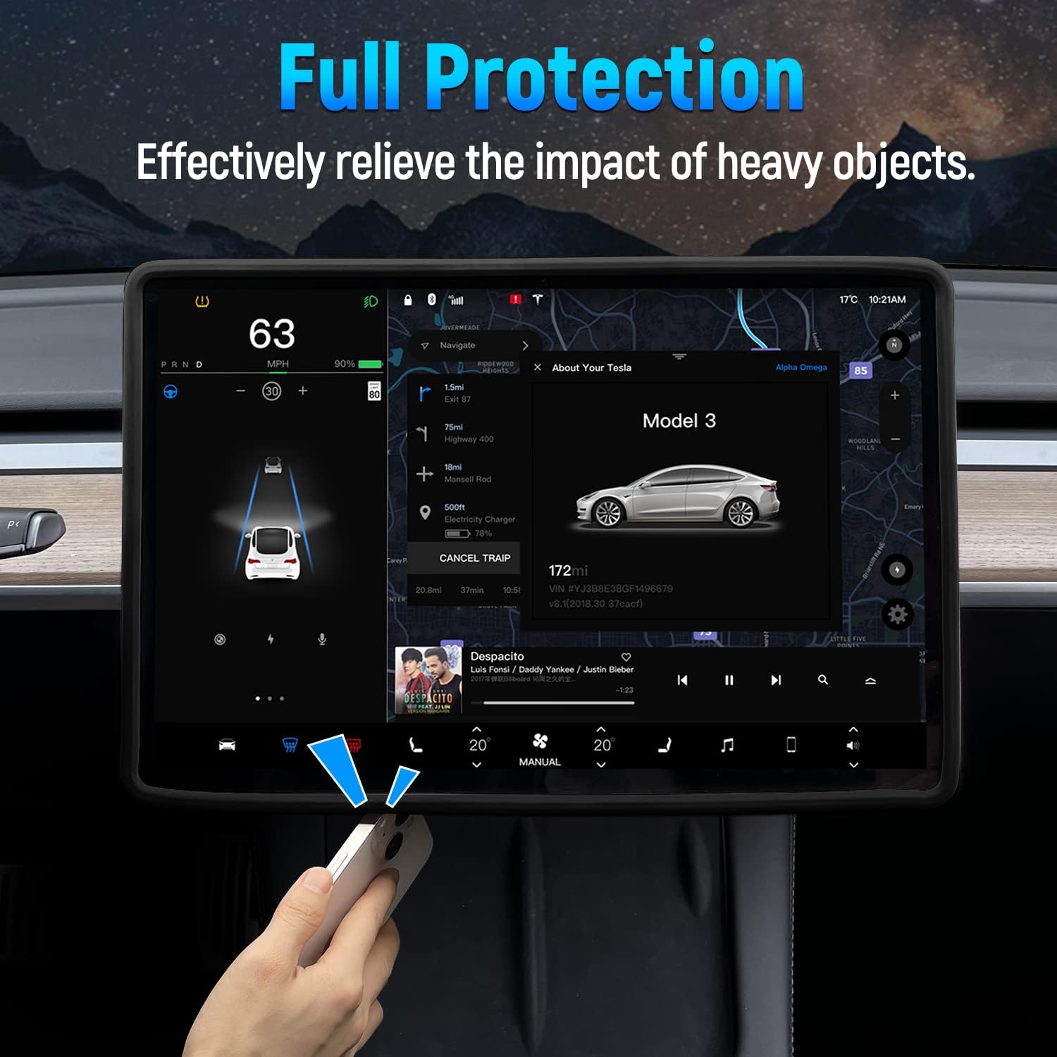 For Tesla Model 3 Y Highland S - Tesla Tablet Accessories recensie en prijs